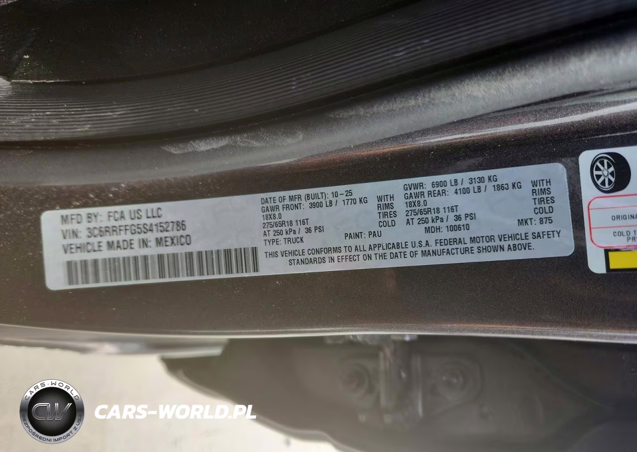 2025 Ram 1500 Big Horn VIN:3C6RRFFG5S4152786 - 12