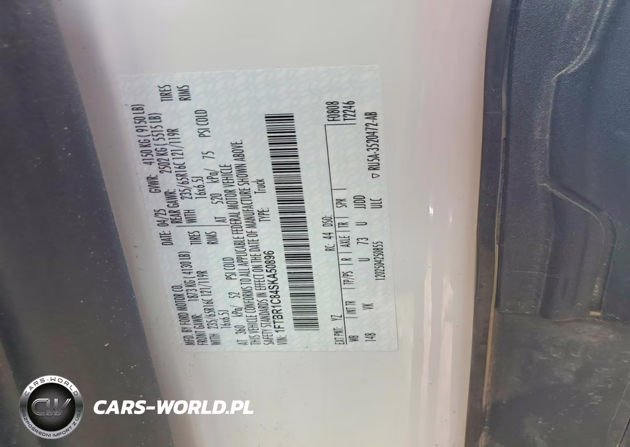 2025 Ford Transit 250 Delivery Van VIN:1FTBR1C84SKA50896 - 13