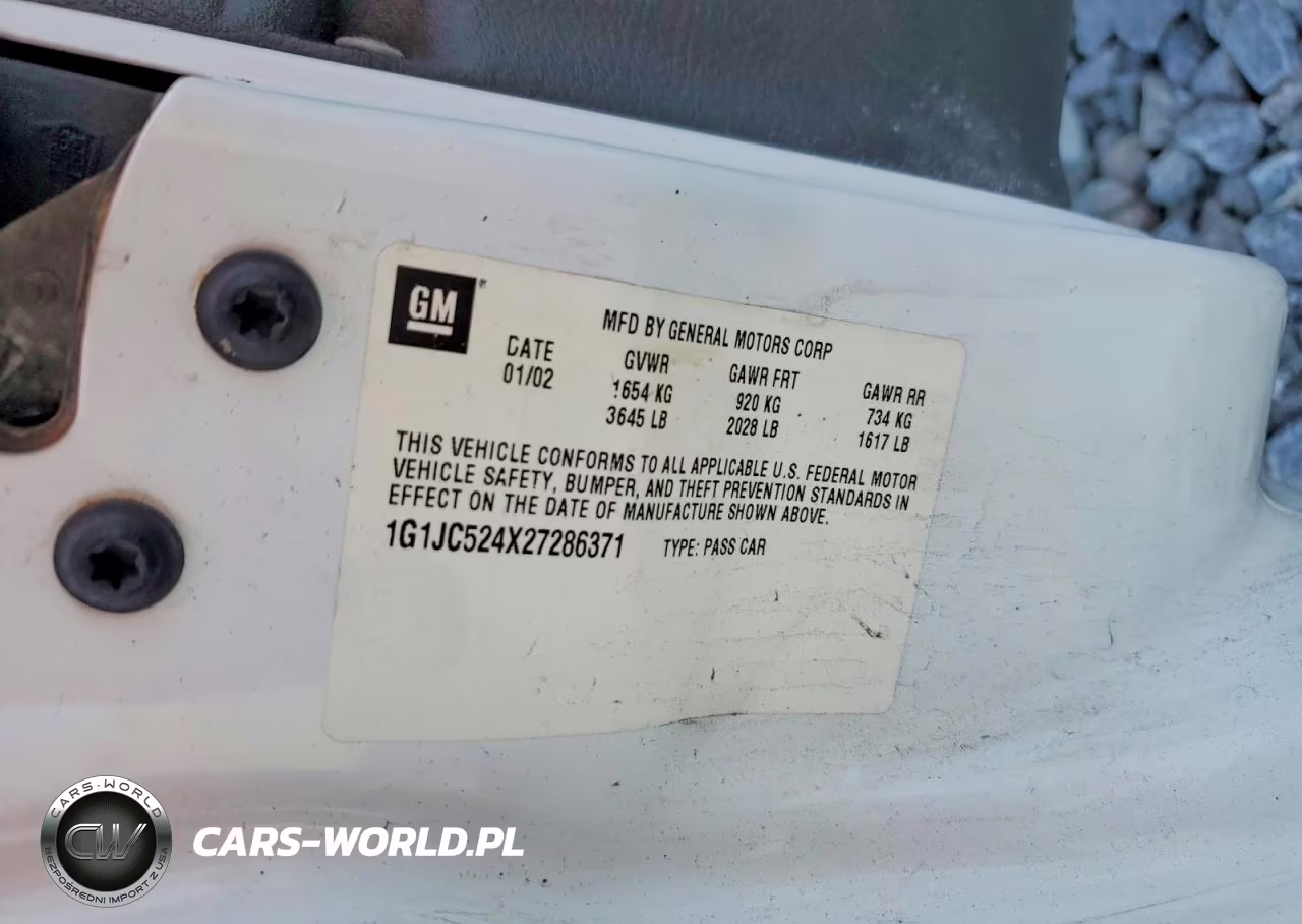 2002 Chevrolet Cavalier Base VIN:1G1JC524X27286371 - 12