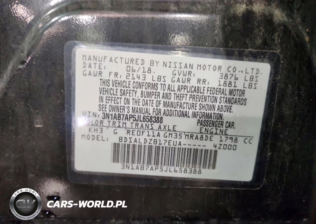 2018 Nissan Sentra Sv VIN:3N1AB7AP5JL658388 - 12