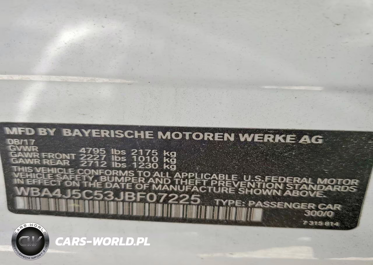 2018 BMW 440I Gran Coupe VIN:WBA4J5C53JBF07225 - 12