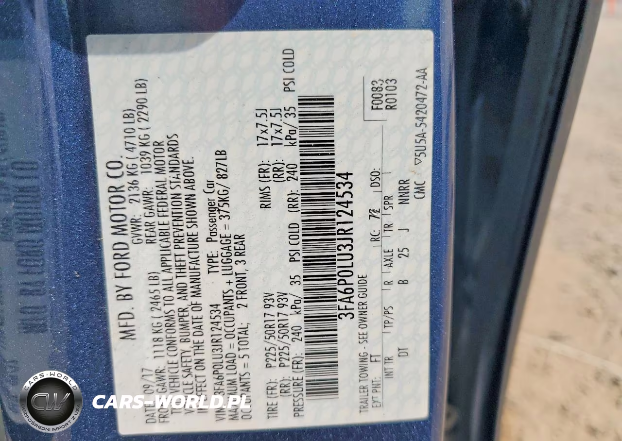 2018 Ford Fusion Se Hybrid VIN:3FA6P0LU3JR124534 - 13