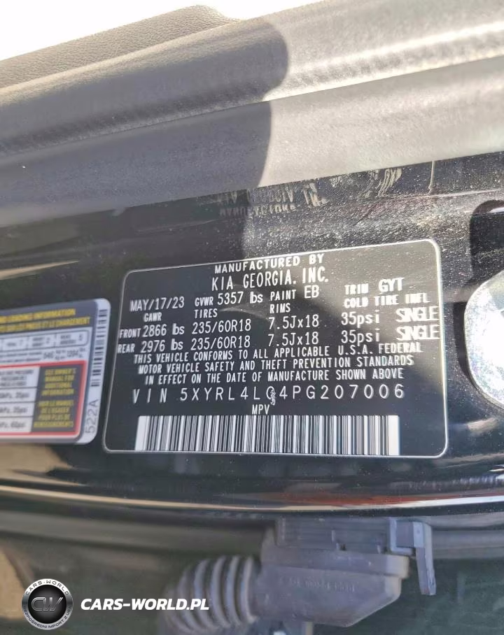 2023 Kia Sorento S VIN:5XYRL4LC4PG207006 - 13