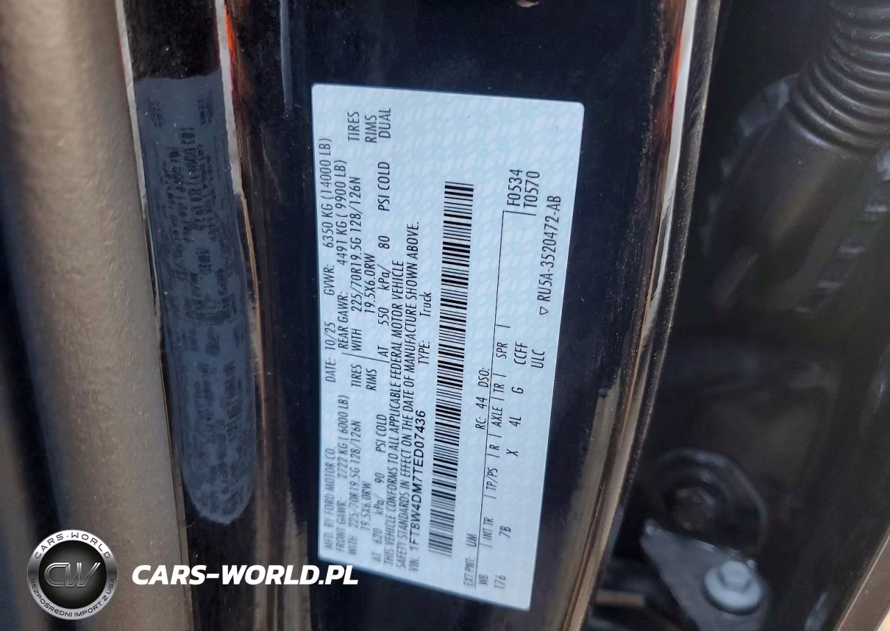 2026 Ford F450 Super Duty VIN:1FT8W4DM7TED07436 - 12