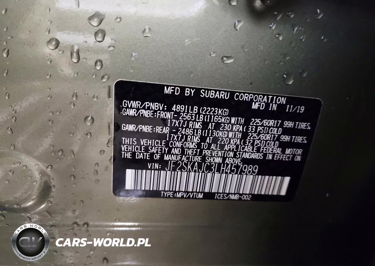 2020 Subaru Forester Premium VIN:JF2SKAJC3LH457989 - 14