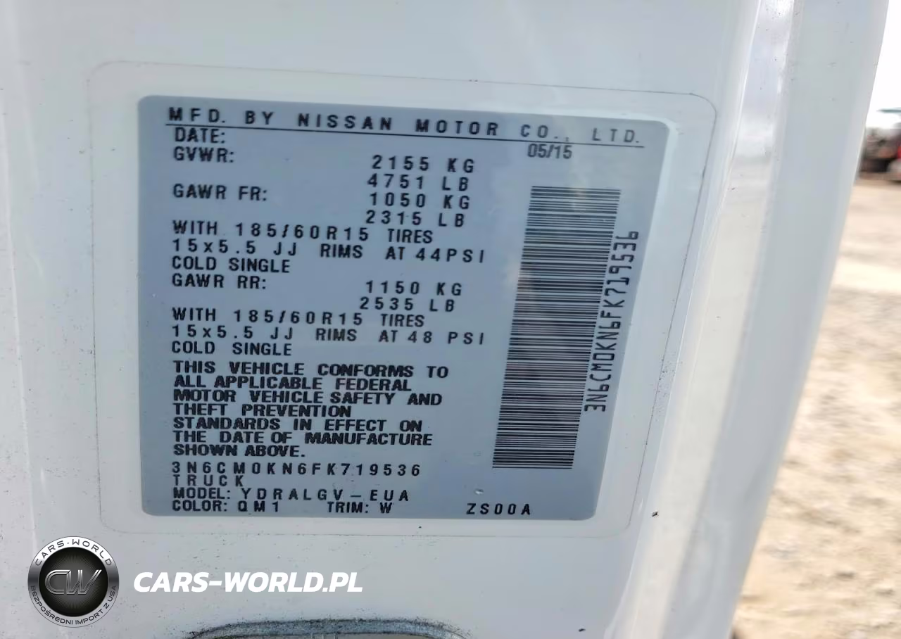 2015 Nissan Nv200 Sv VIN:3N6CM0KN6FK719536 - 13