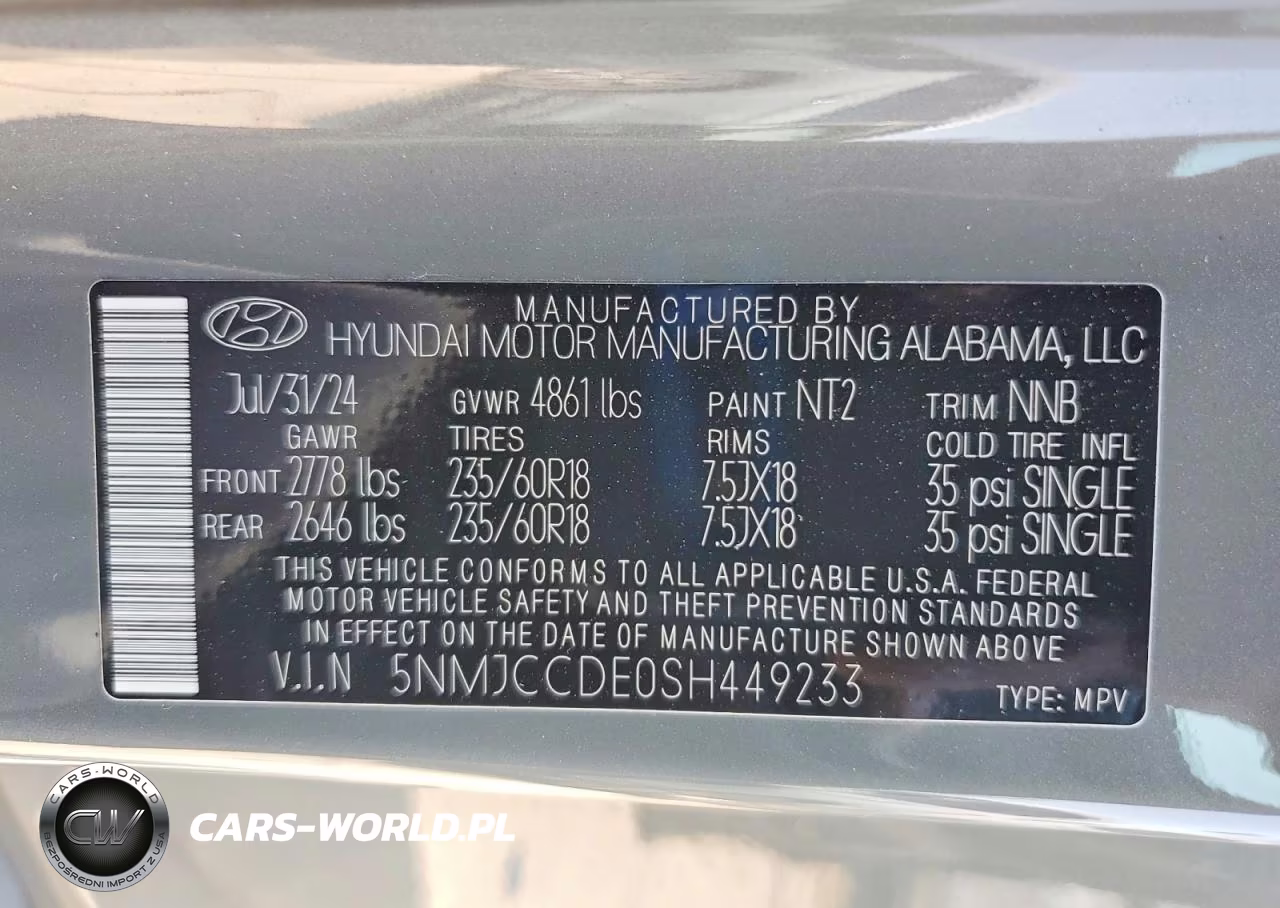2025 Hyundai Tucson Sel VIN:5NMJCCDE0SH449233 - 14