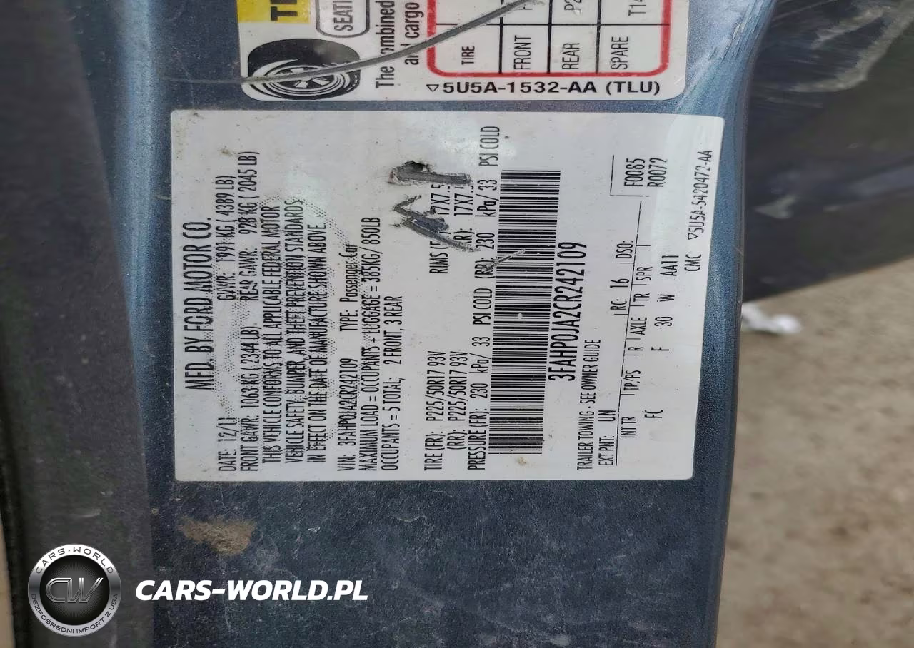 2012 Ford Fusion Sel VIN:3FAHP0JA2CR242109 - 12