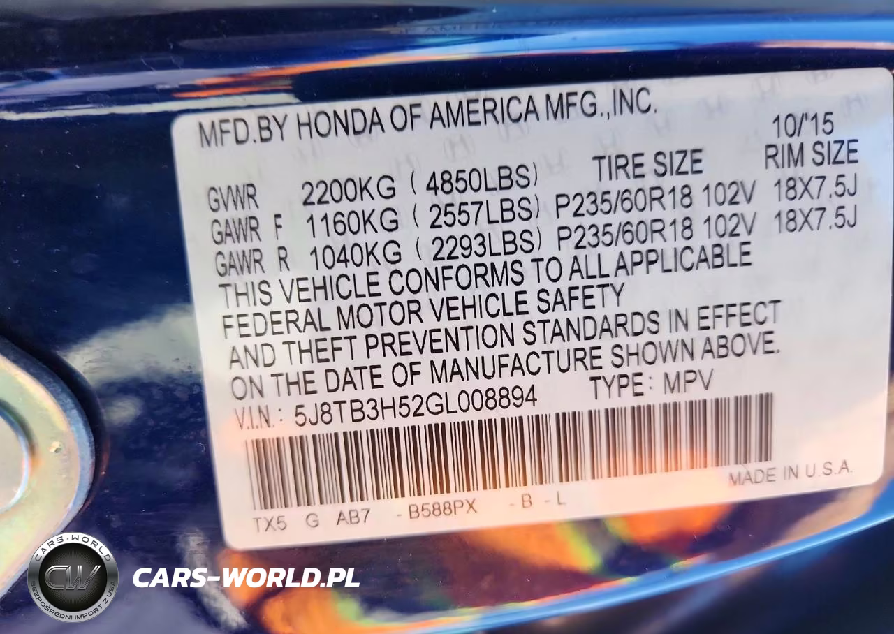 2016 Acura Rdx Technology VIN:5J8TB3H52GL008894 - 13