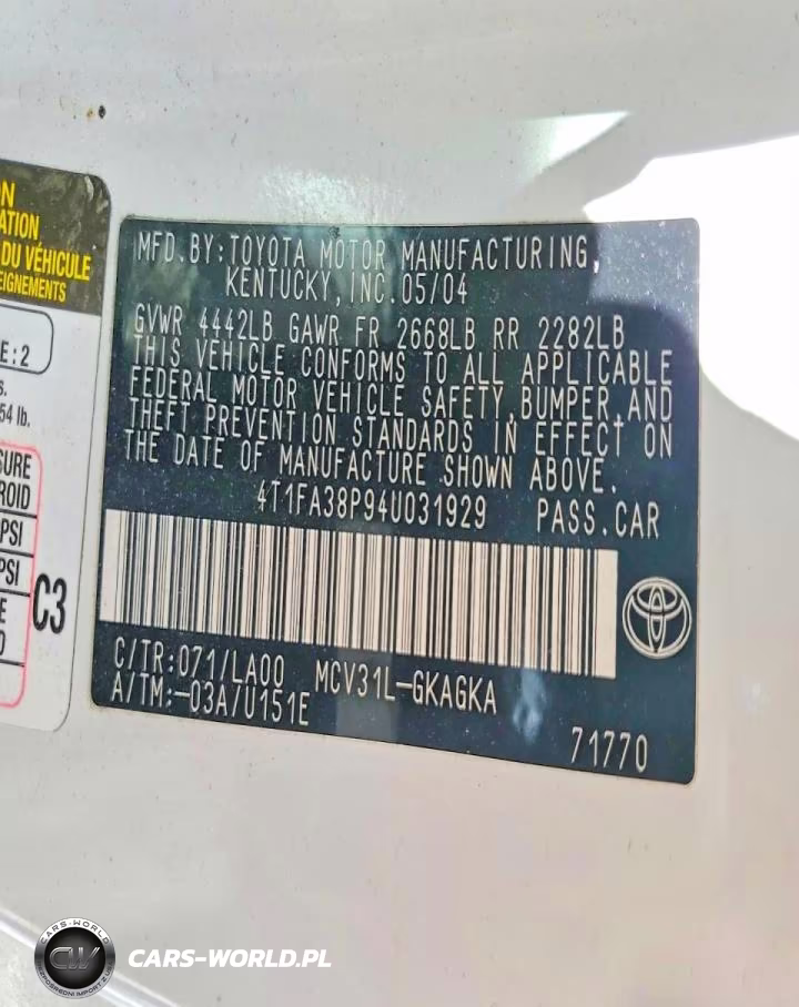 2004 Toyota Camry Solara Sle V6 VIN:4T1FA38P94U031929 - 13