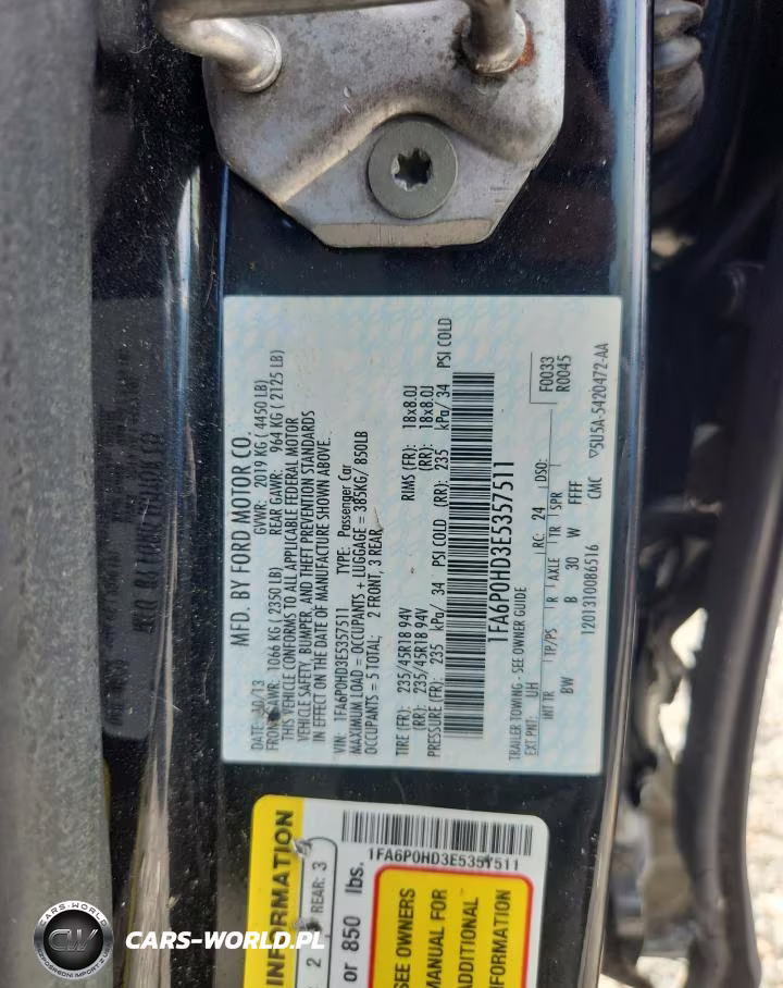 2014 Ford Fusion Se VIN:1FA6P0HD3E5357511 - 13
