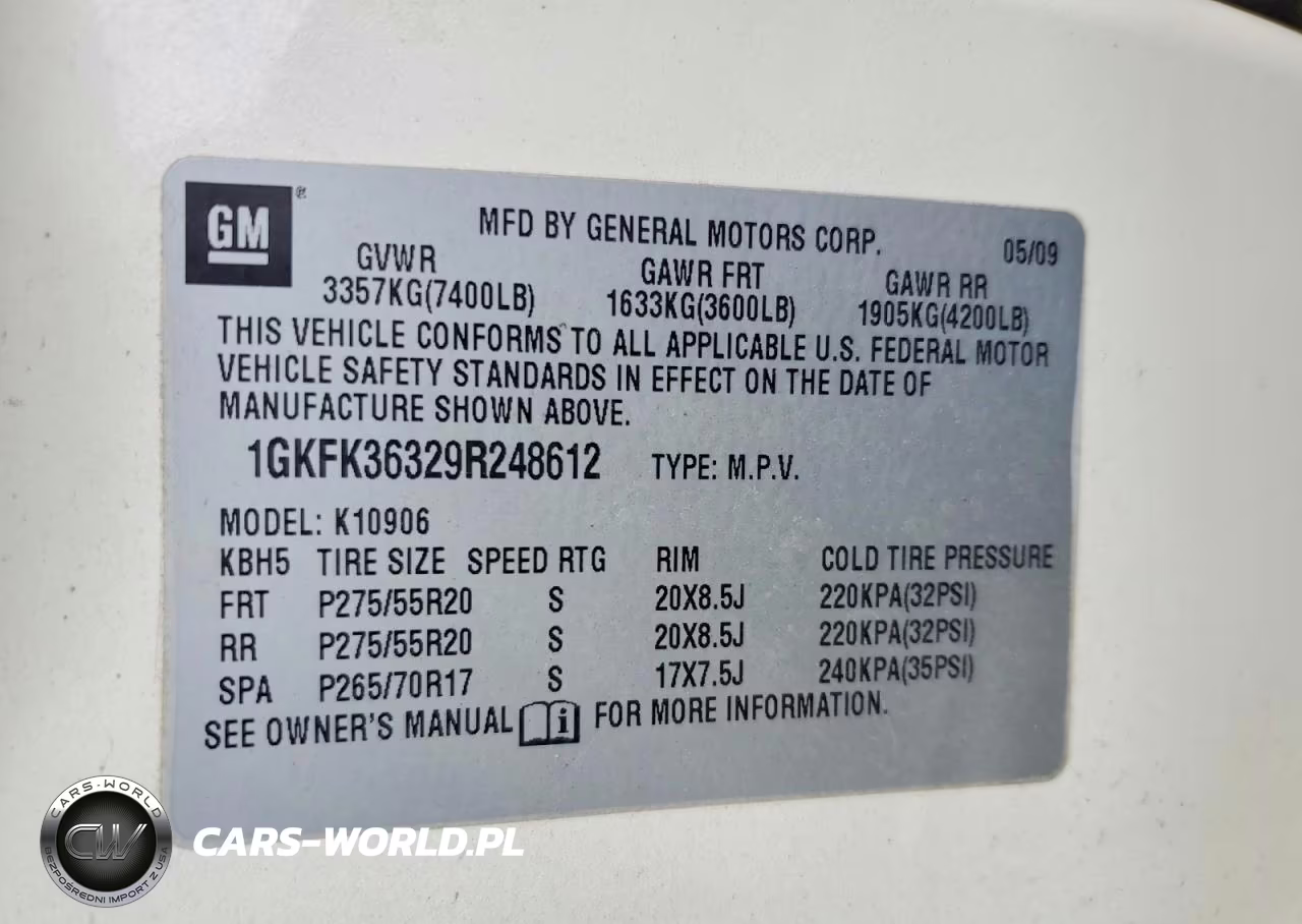 2009 GMC Yukon Xl K1500 Slt VIN:1GKFK36329R248612 - 13