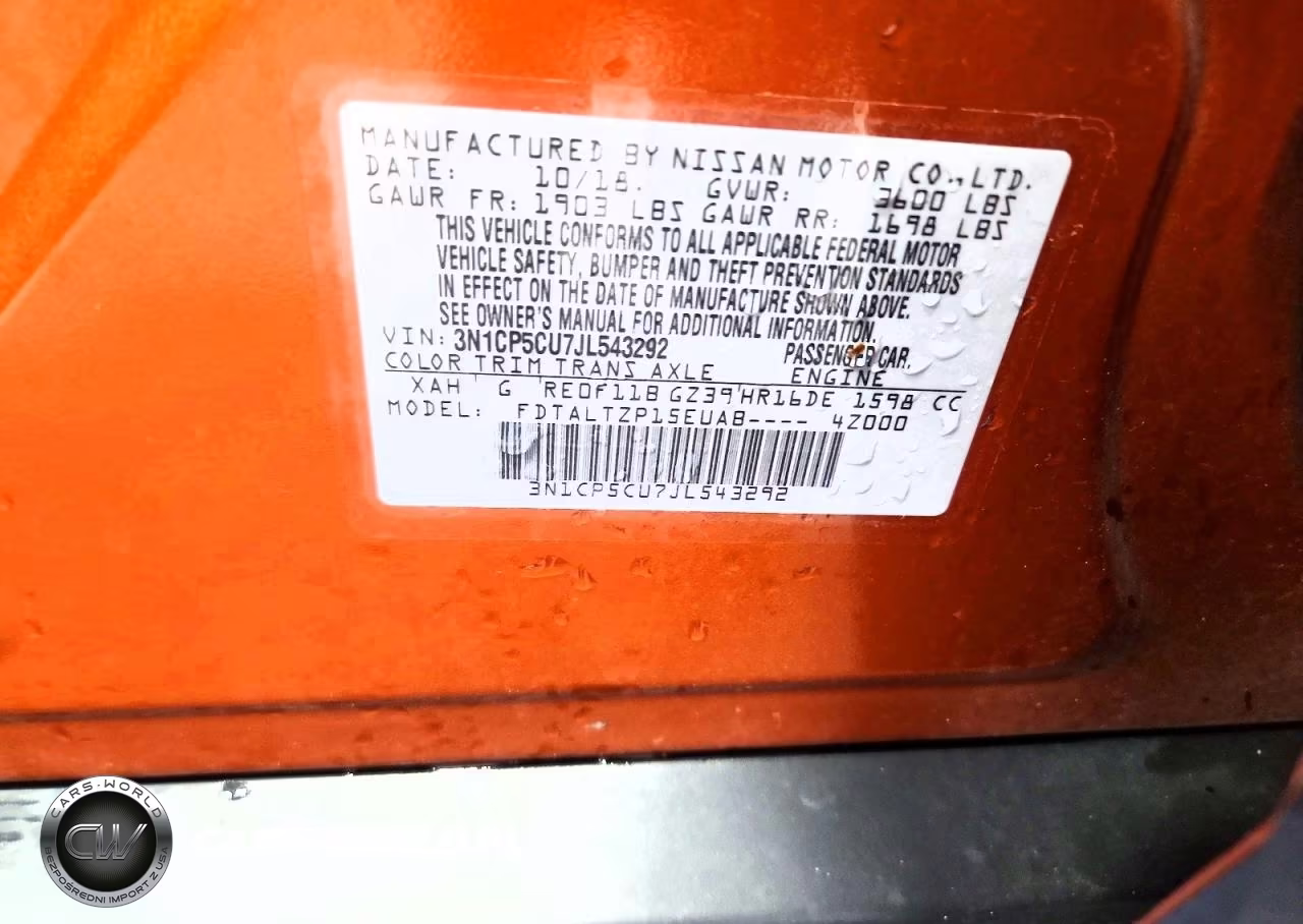2018 Nissan Kicks Sr VIN:3N1CP5CU7JL543292 - 12