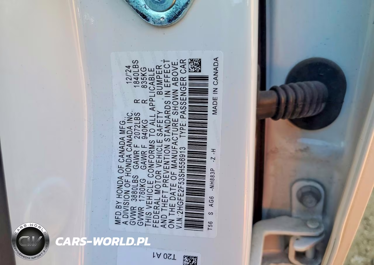 2025 Honda Civic Sport VIN:2HGFE2F53SH556913 - 12