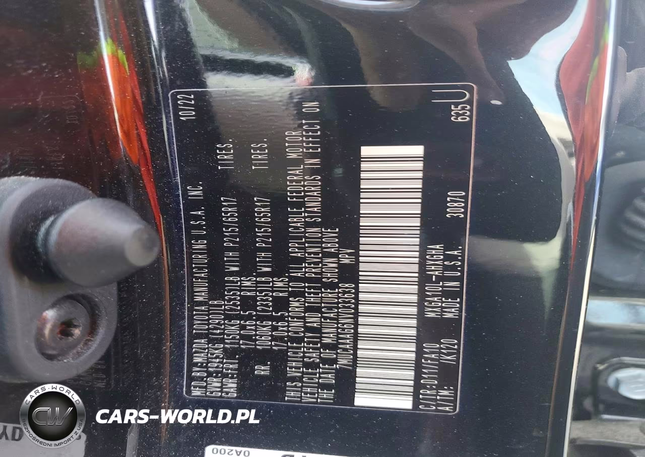 2022 Toyota Corolla Cross Le VIN:7MUCAAAG6NV033638 - 13