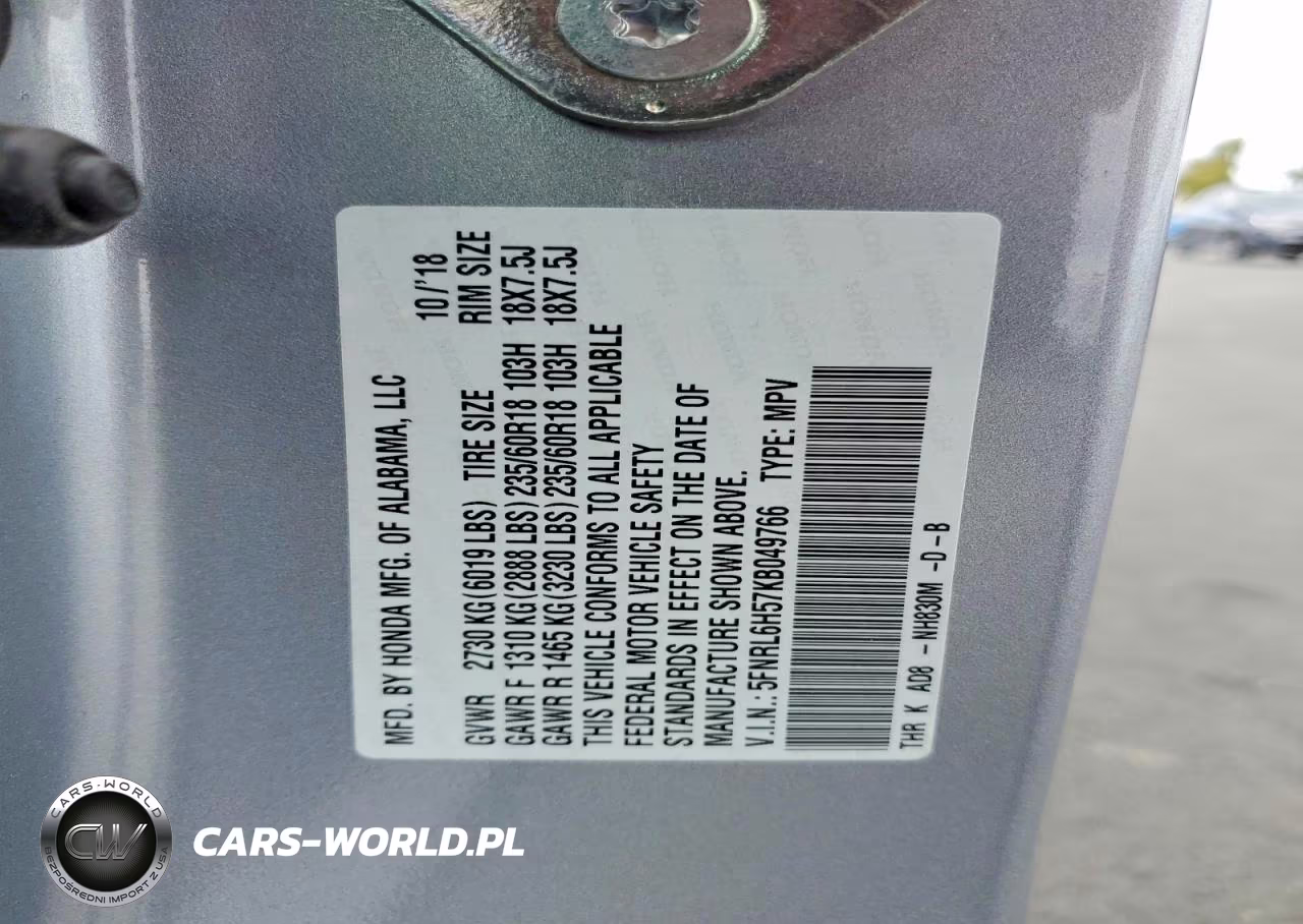 2019 Honda Odyssey Ex VIN:5FNRL6H57KB049766 - 12