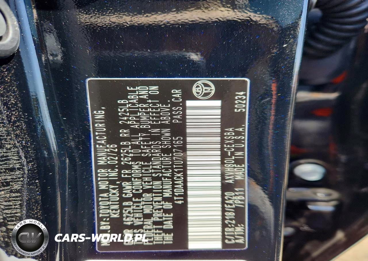 2026 Toyota Camry Nightshade VIN:4T1DAACK1TU707165 - 13