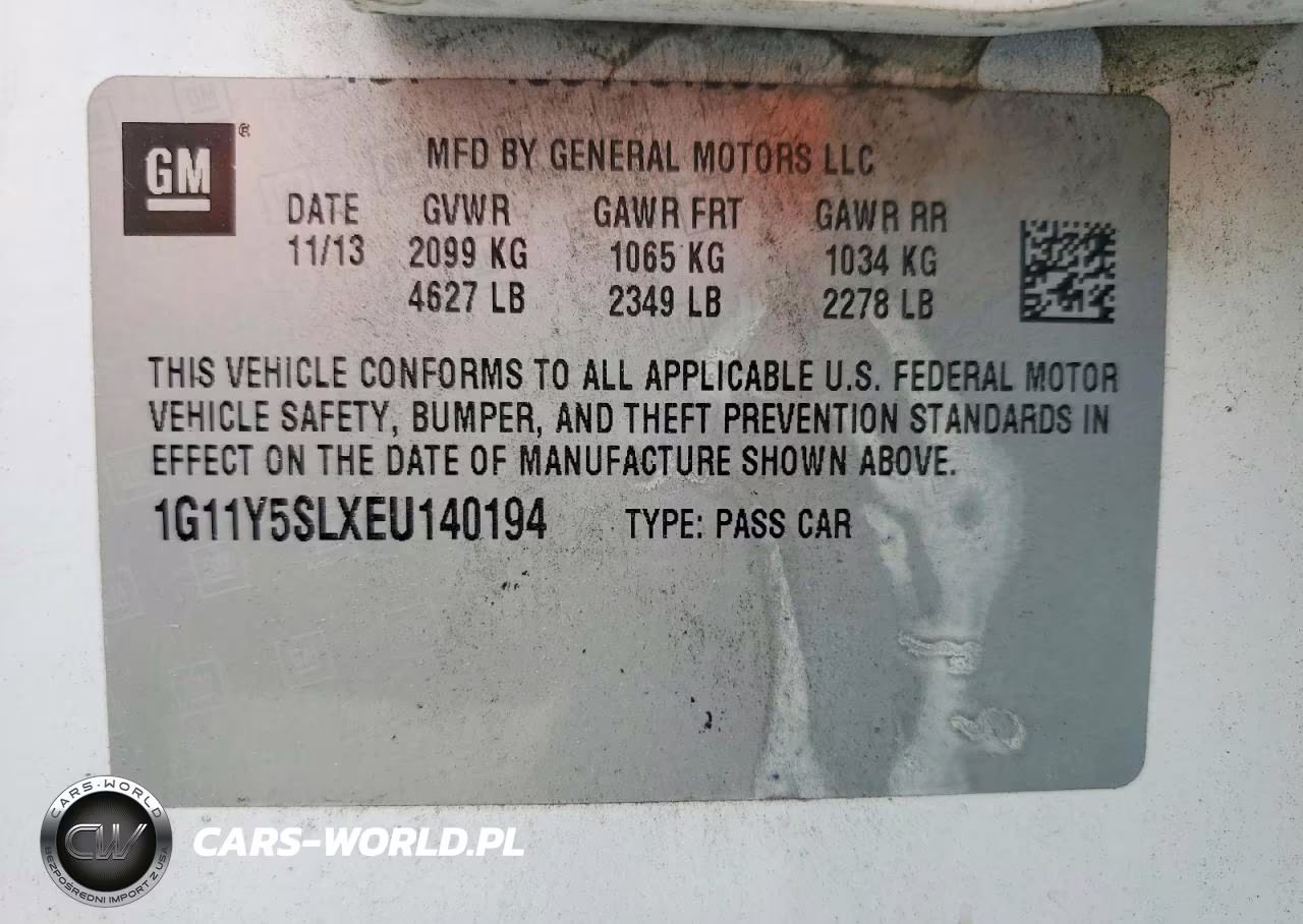 2014 Chevrolet Impala Ls VIN:1G11Y5SLXEU140194 - 12