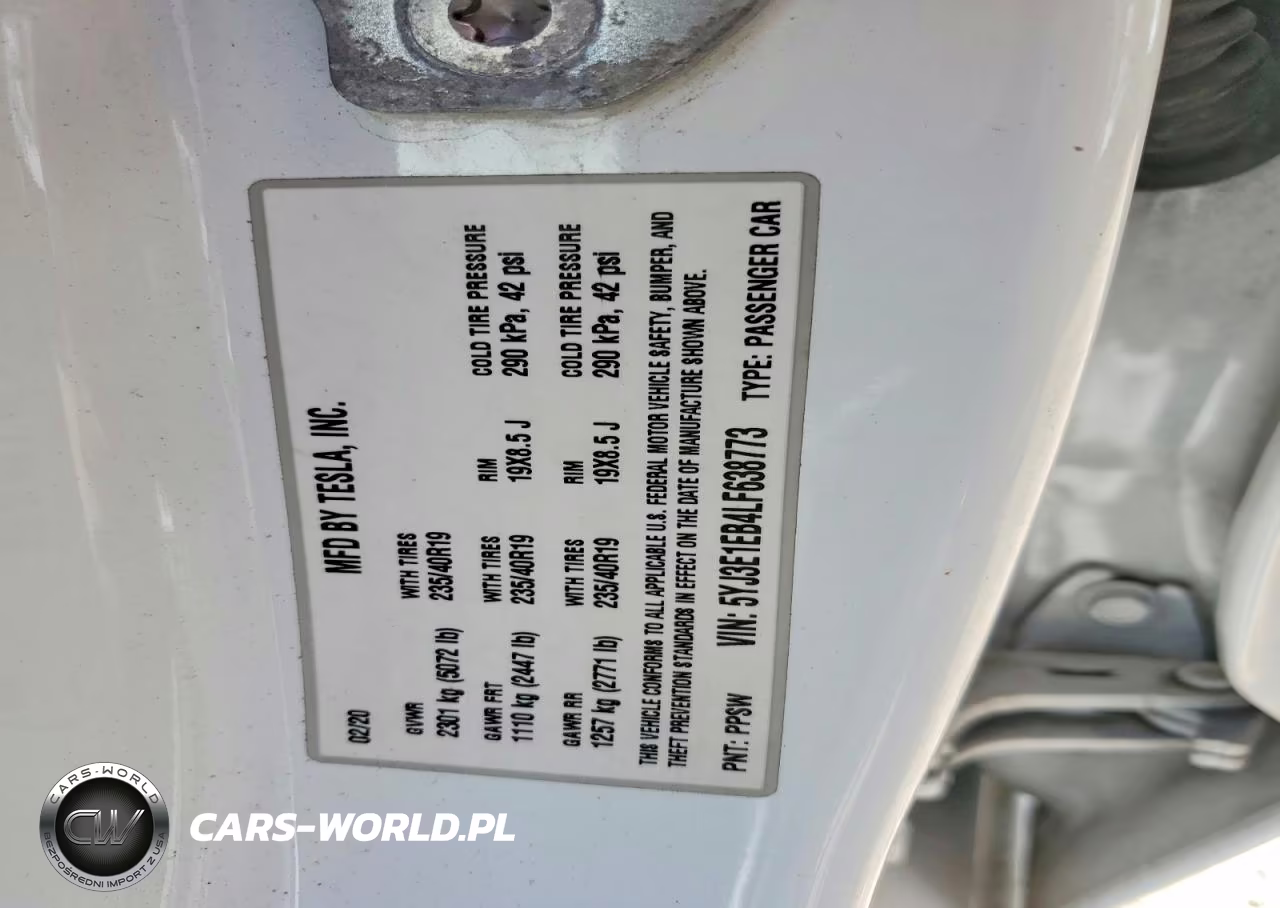 2020 Tesla Model 3 VIN:5YJ3E1EB4LF638773 - 12