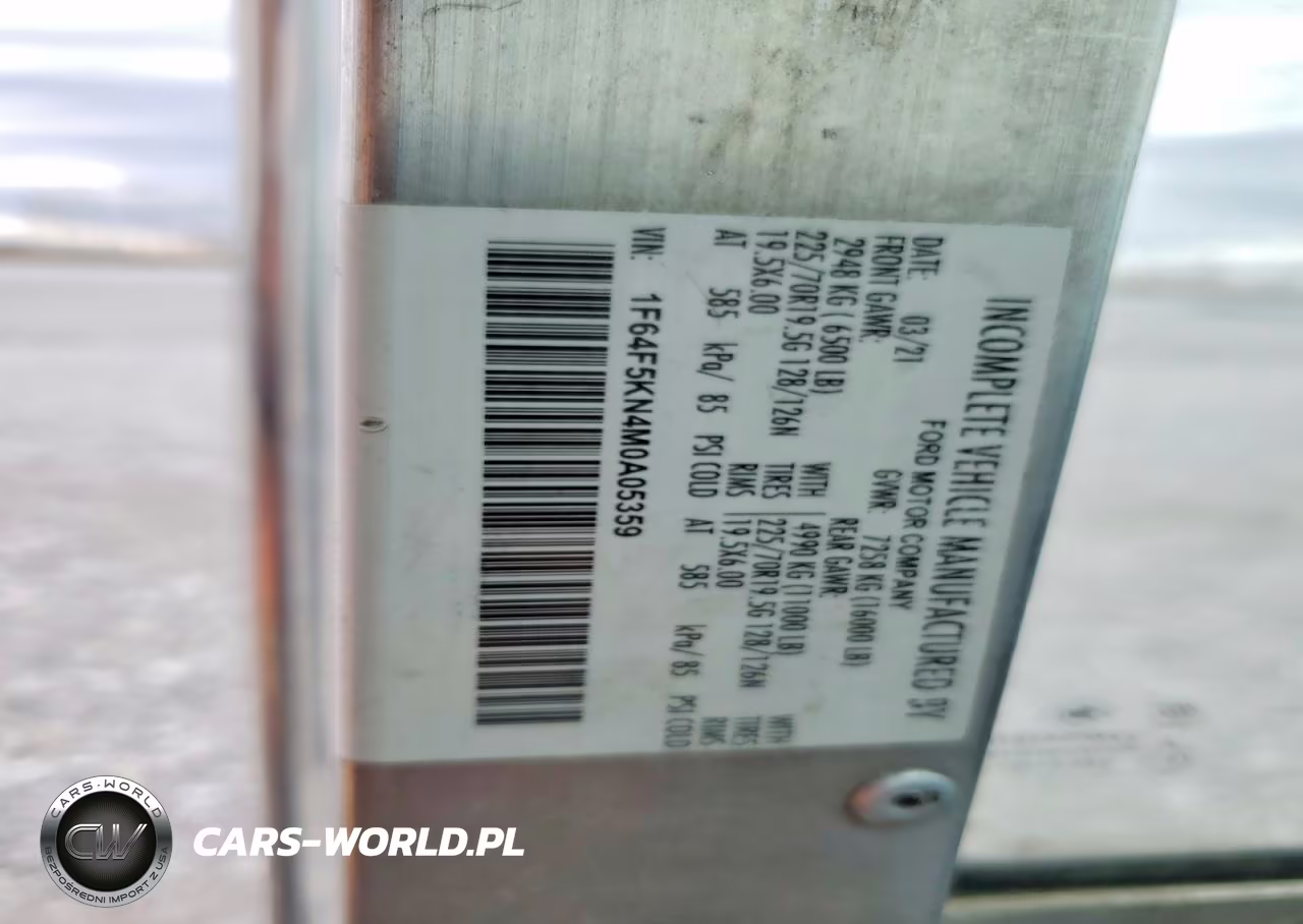 2021 Ford F59 Delivery Truck VIN:1F64F5KN4M0A05359 - 13