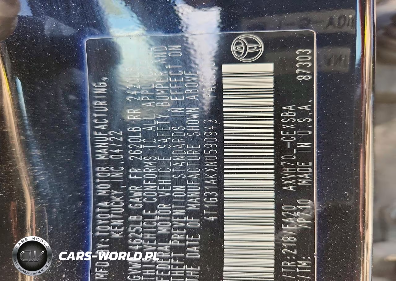 2022 Toyota Camry Hybrid Se VIN:4T1G31AKXNU590943 - 12