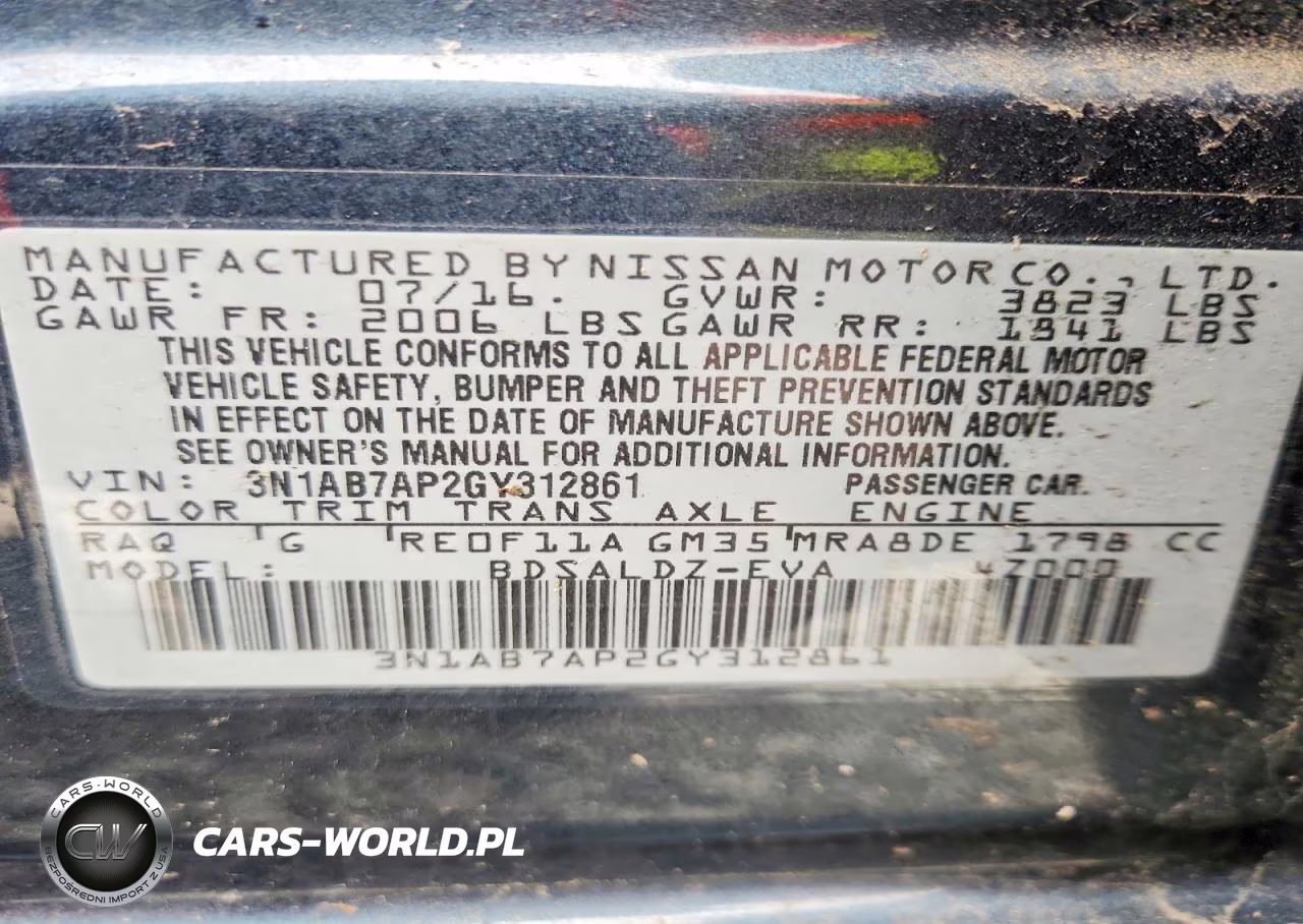 2016 Nissan Sentra Sv VIN:3N1AB7AP2GY312861 - 12