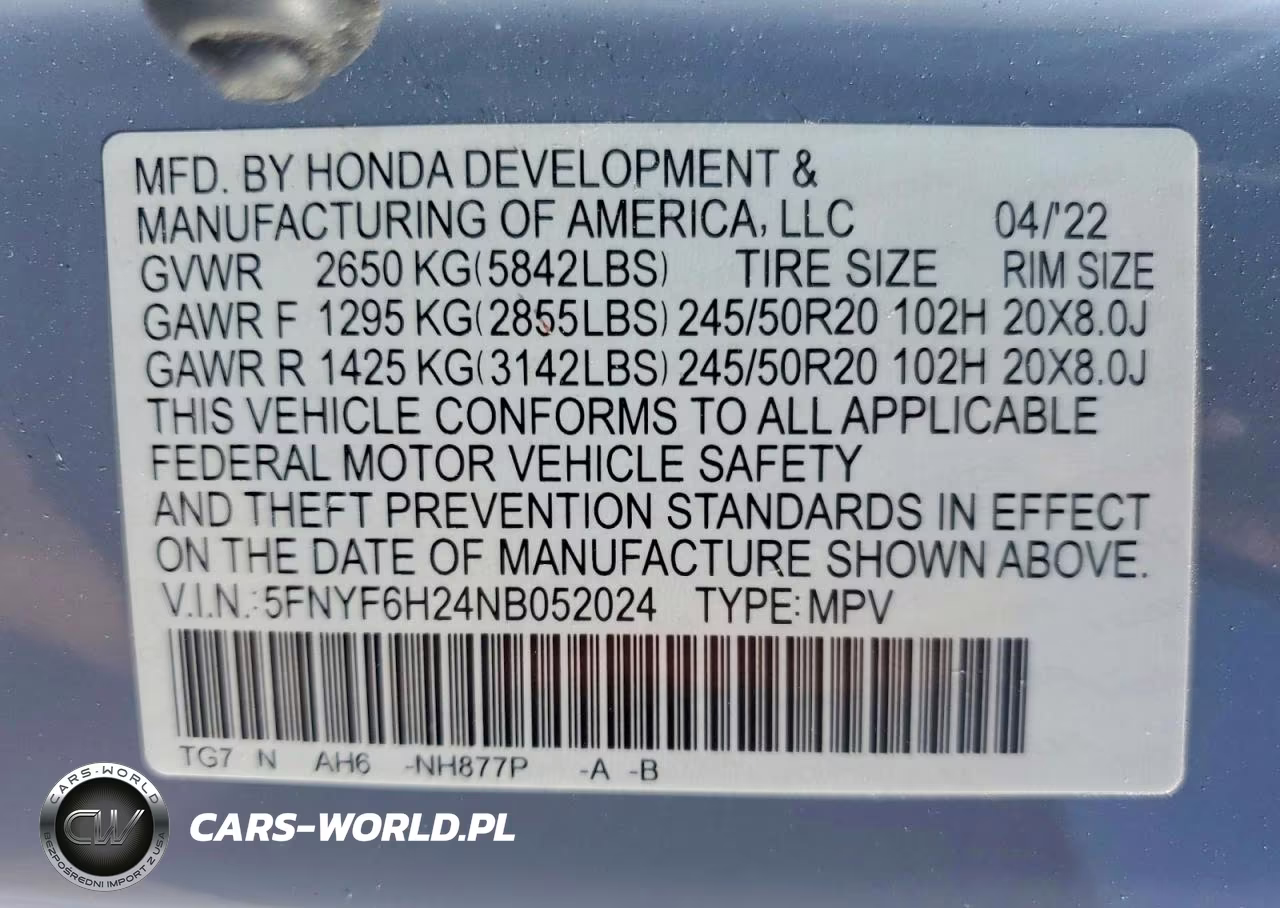 2022 Honda Pilot Se VIN:5FNYF6H24NB052024 - 13