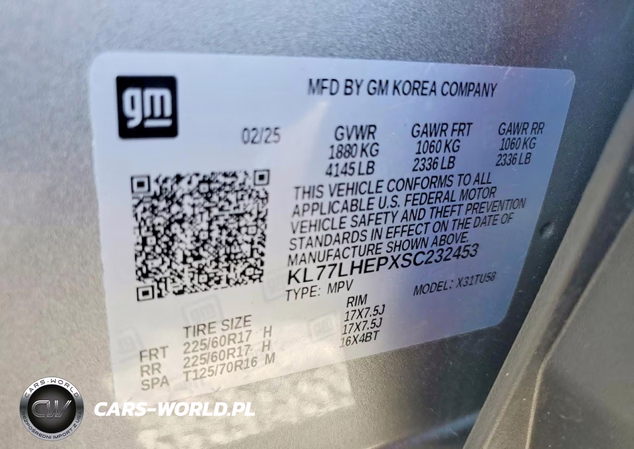 2025 Chevrolet Trax 1Lt VIN:KL77LHEPXSC232453 - 14