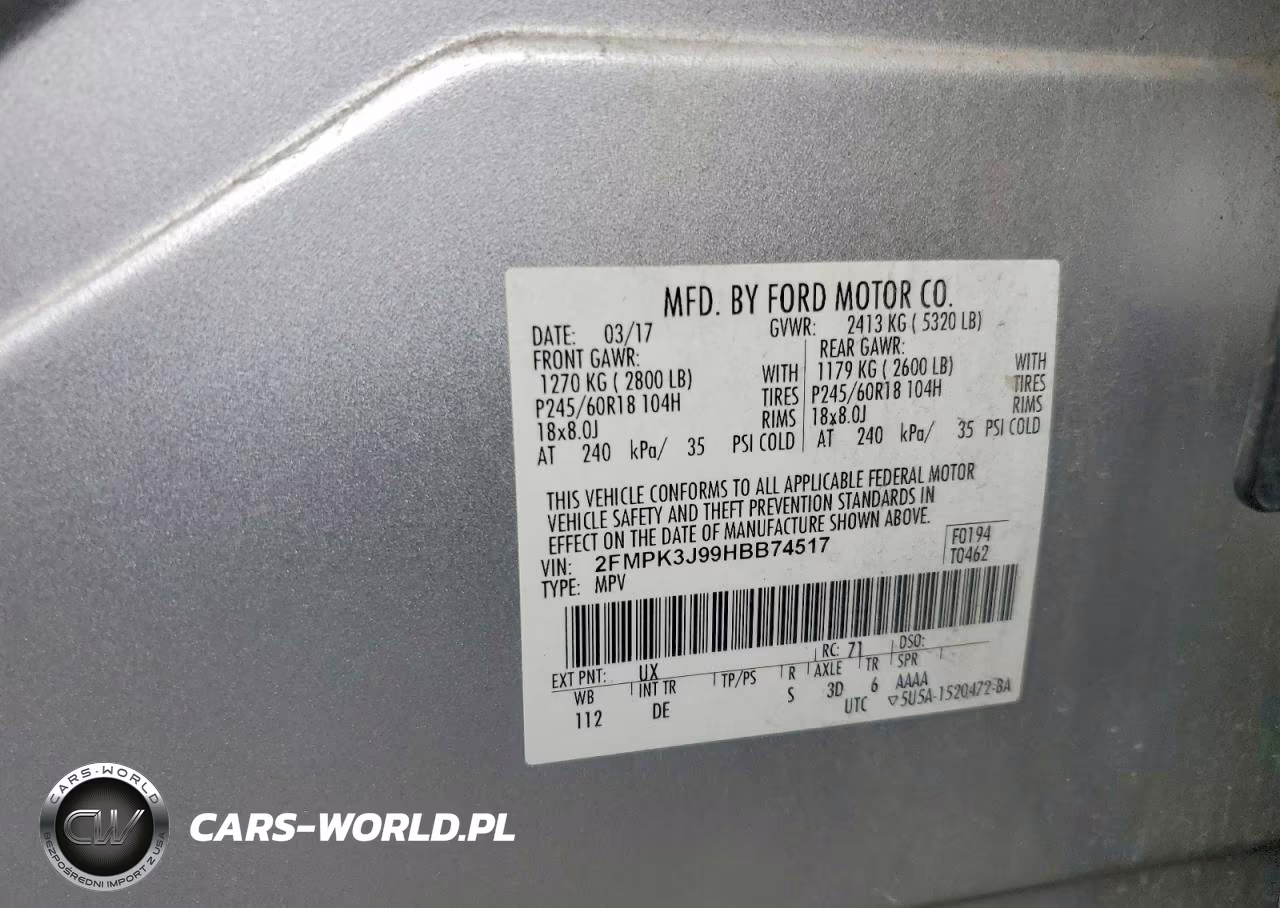 2017 Ford Edge Sel VIN:2FMPK3J99HBB74517 - 13