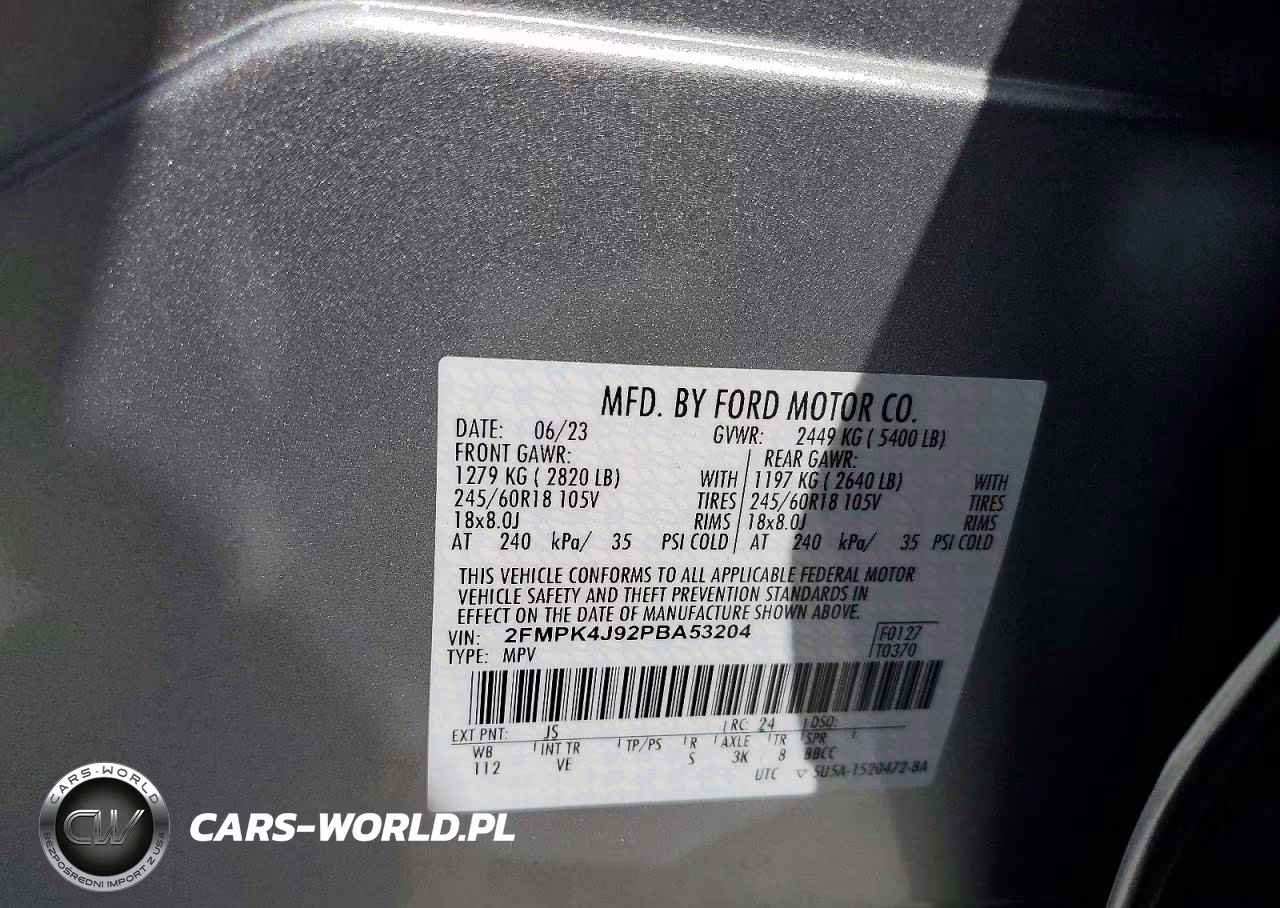 2023 Ford Edge Sel VIN:2FMPK4J92PBA53204 - 14