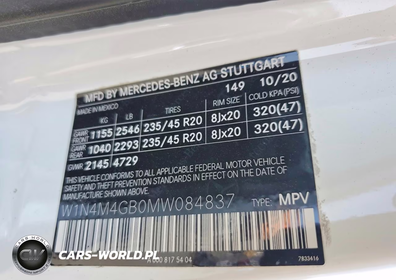 2021 Mercedes-Benz Glb 250 VIN:W1N4M4GB0MW084837 - 14