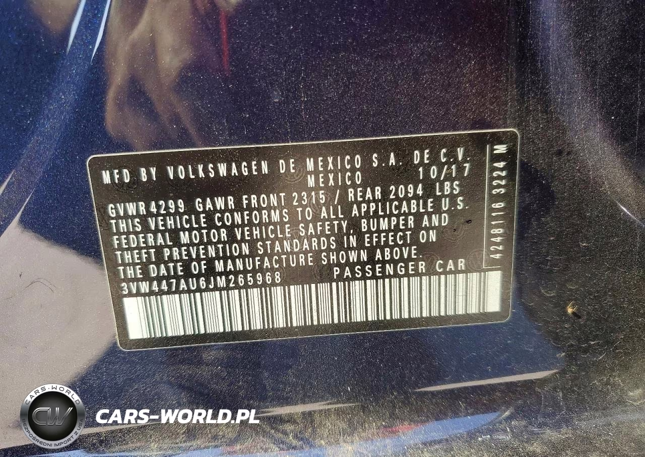 2018 Volkswagen Gti S VIN:3VW447AU6JM265968 - 13