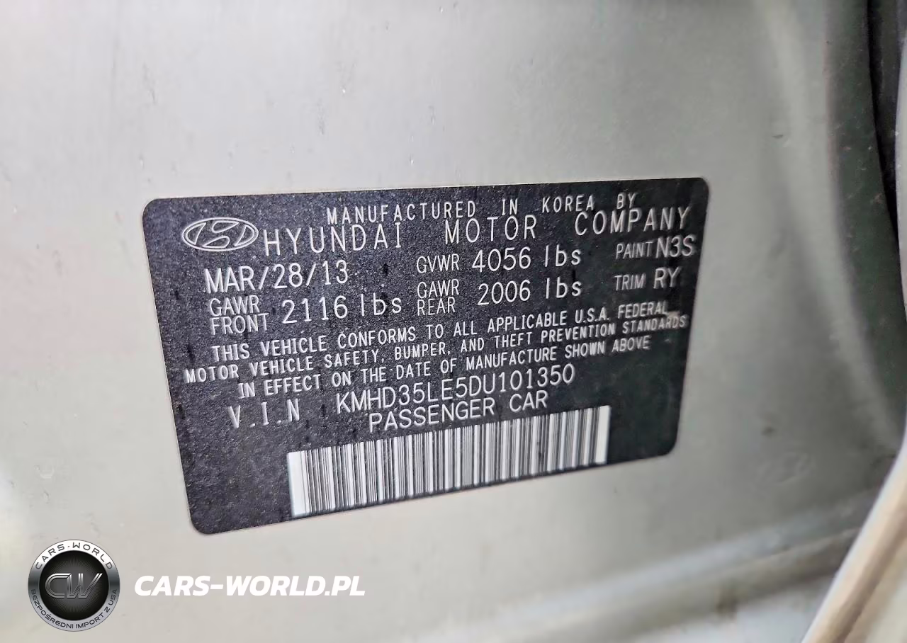 2013 Hyundai Elantra Gt Base VIN:KMHD35LE5DU101350 - 12