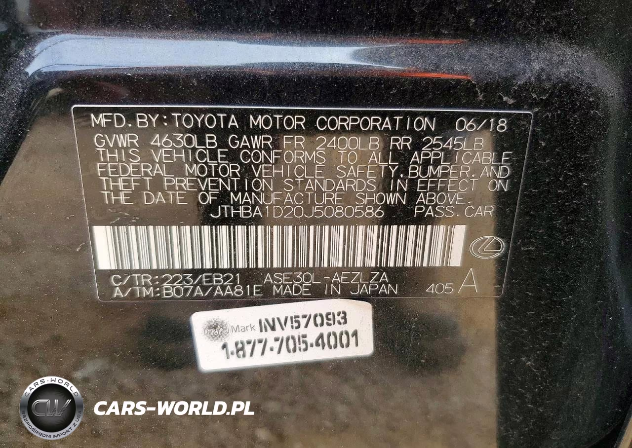 2018 Lexus Is 300 VIN:JTHBA1D20J5080586 - 12
