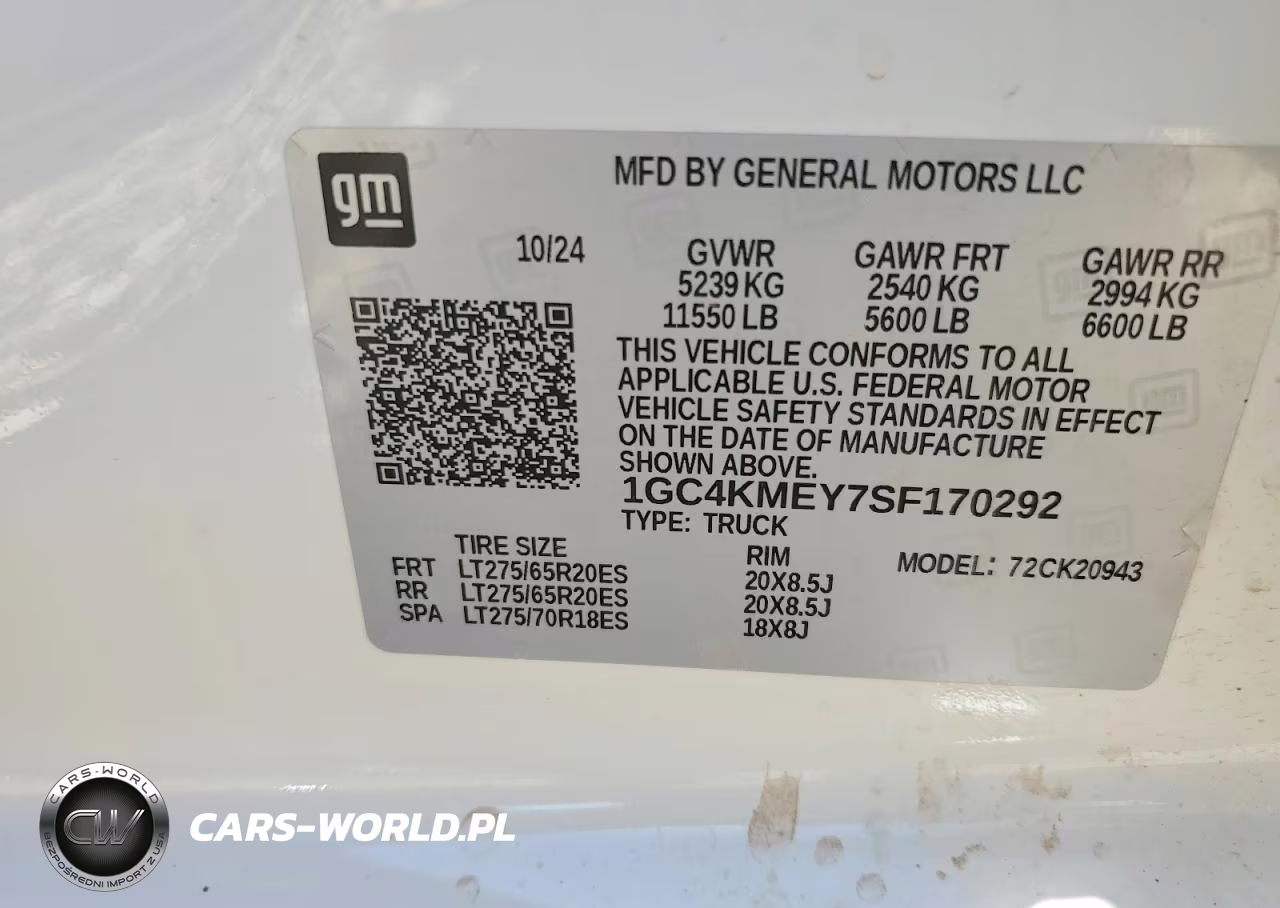 2025 Chevrolet 2500 VIN:1GC4KMEY7SF170292 - 12