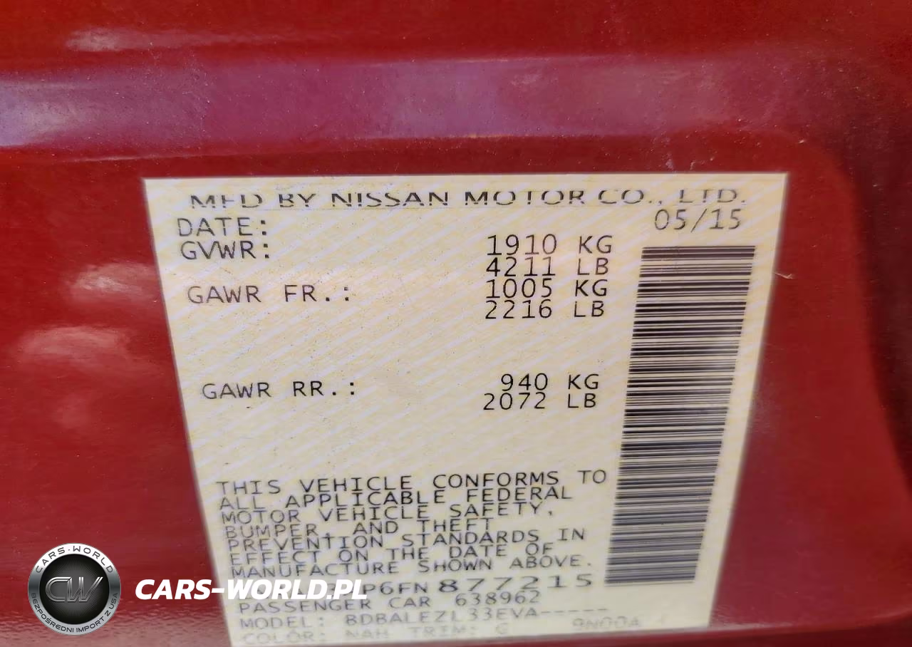 2015 Nissan Altima 2.5 S VIN:1N4AL3AP6FN877215 - 12