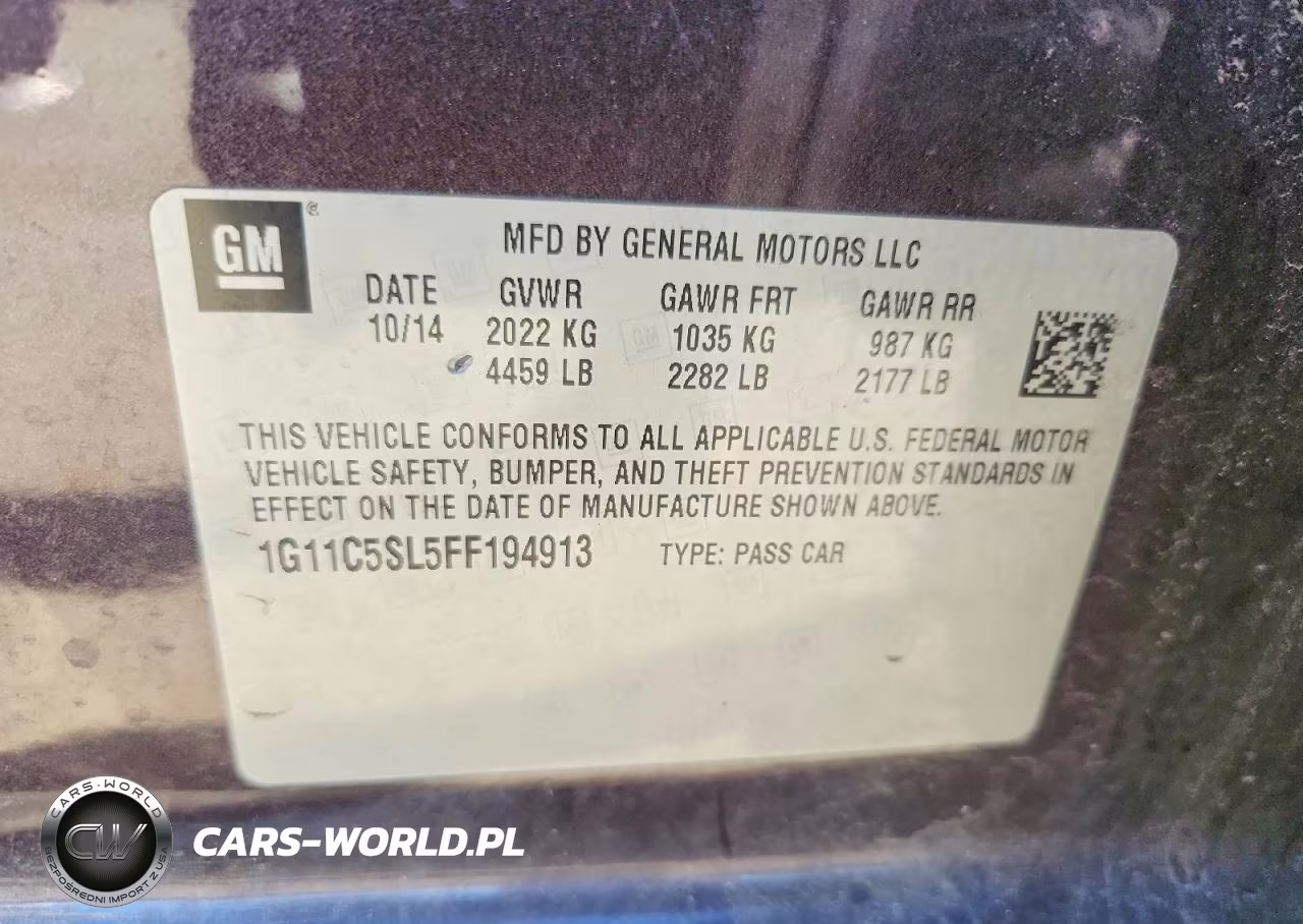 2015 Chevrolet Malibu 1Lt VIN:1G11C5SL5FF194913 - 13