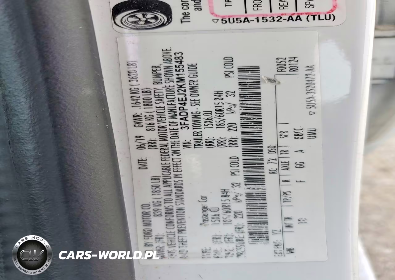2019 Ford Fiesta Se VIN:3FADP4EJ2KM155483 - 12
