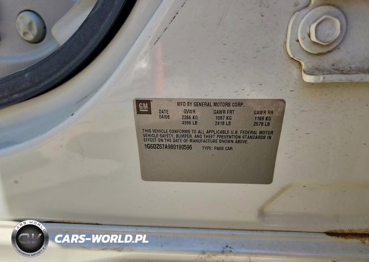 2008 Cadillac Sts VIN:1G6DZ67A980190596 - 12