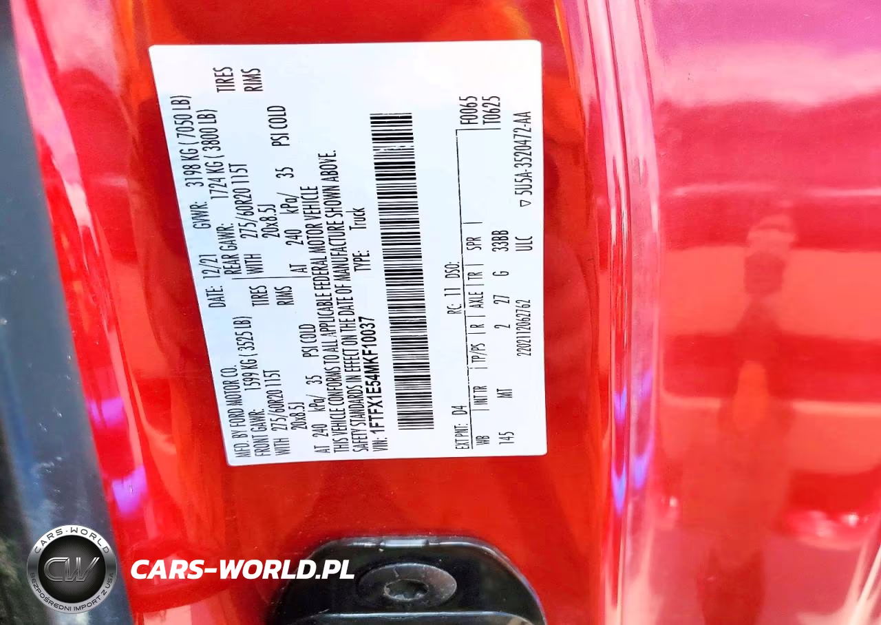 2021 Ford F150 Super Cab VIN:1FTFX1E54MKF10037 - 12