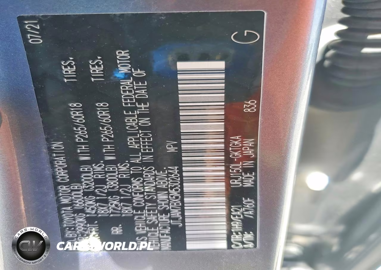 2021 Lexus Gx 460 Base VIN:JTJAM7BX5M5302644 - 12