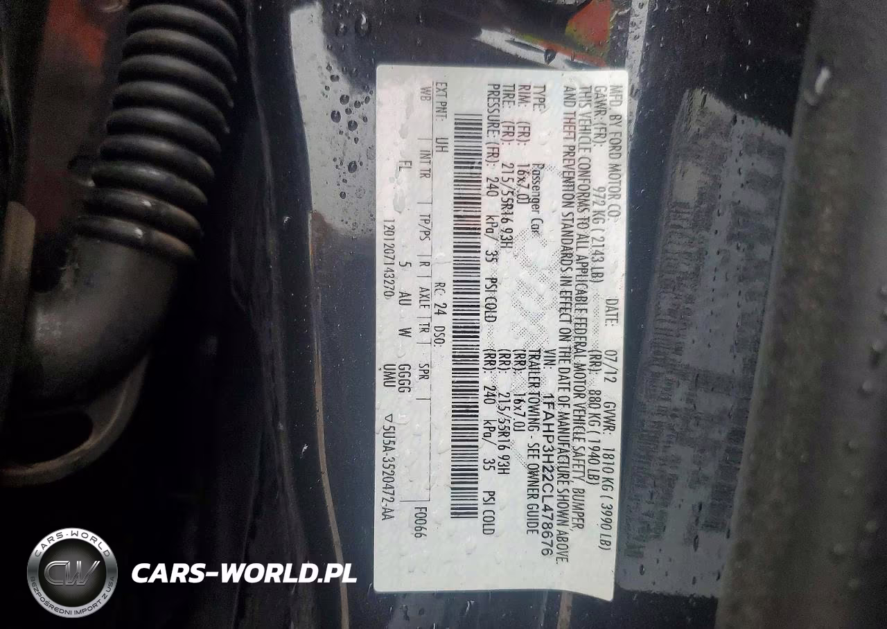 2012 Ford Focus Sel VIN:1FAHP3H22CL478676 - 13
