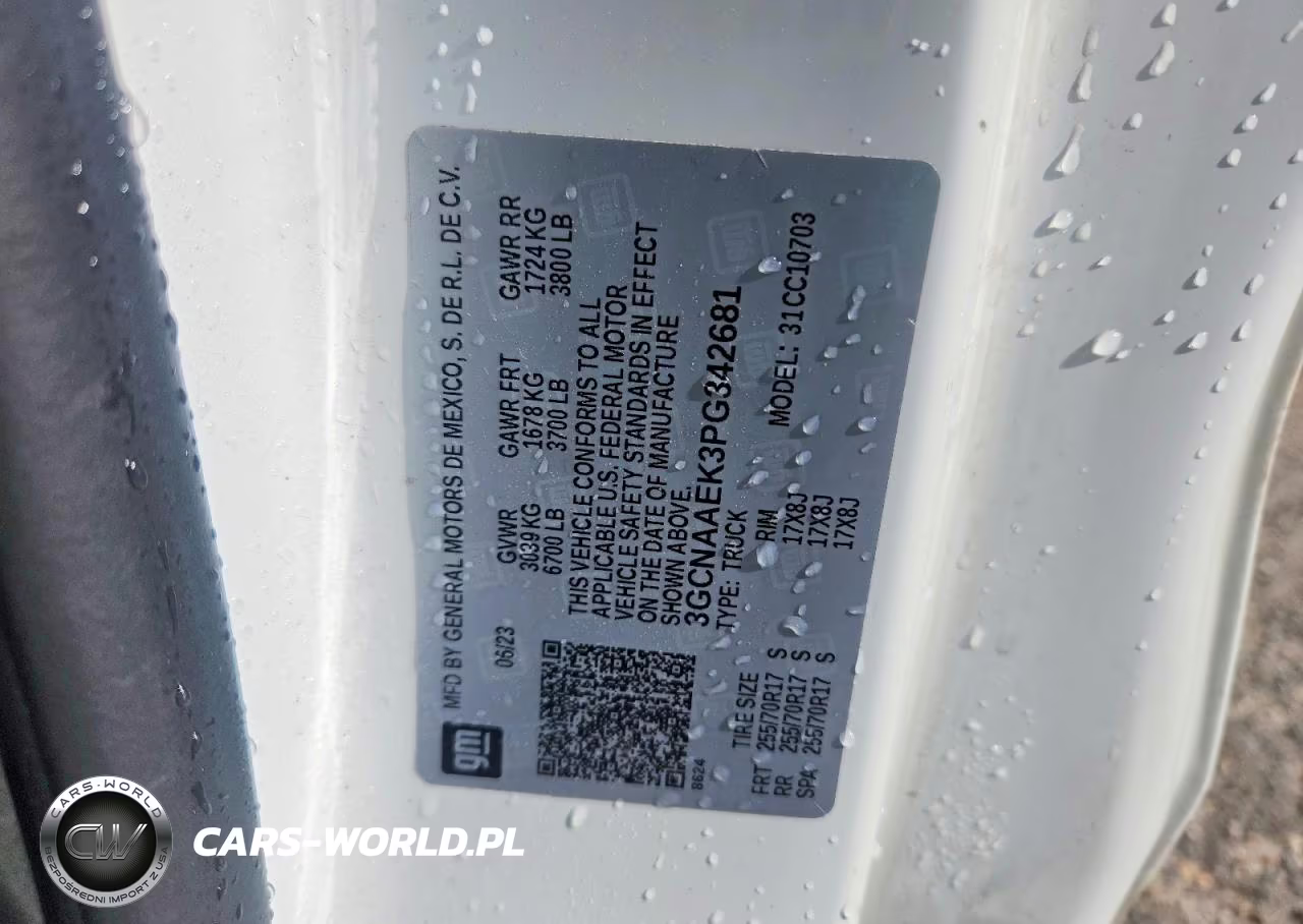 2023 Chevrolet Silverado C1500 VIN:3GCNAAEK3PG342681 - 12