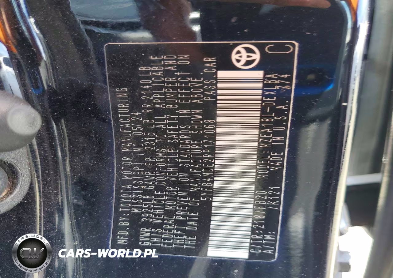 2024 Toyota Corolla Le VIN:5YFB4MDE2RP171068 - 12