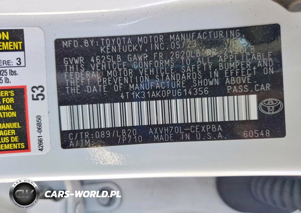 2023 Toyota Camry Xse VIN:4T1K31AK0PU614356 - 12