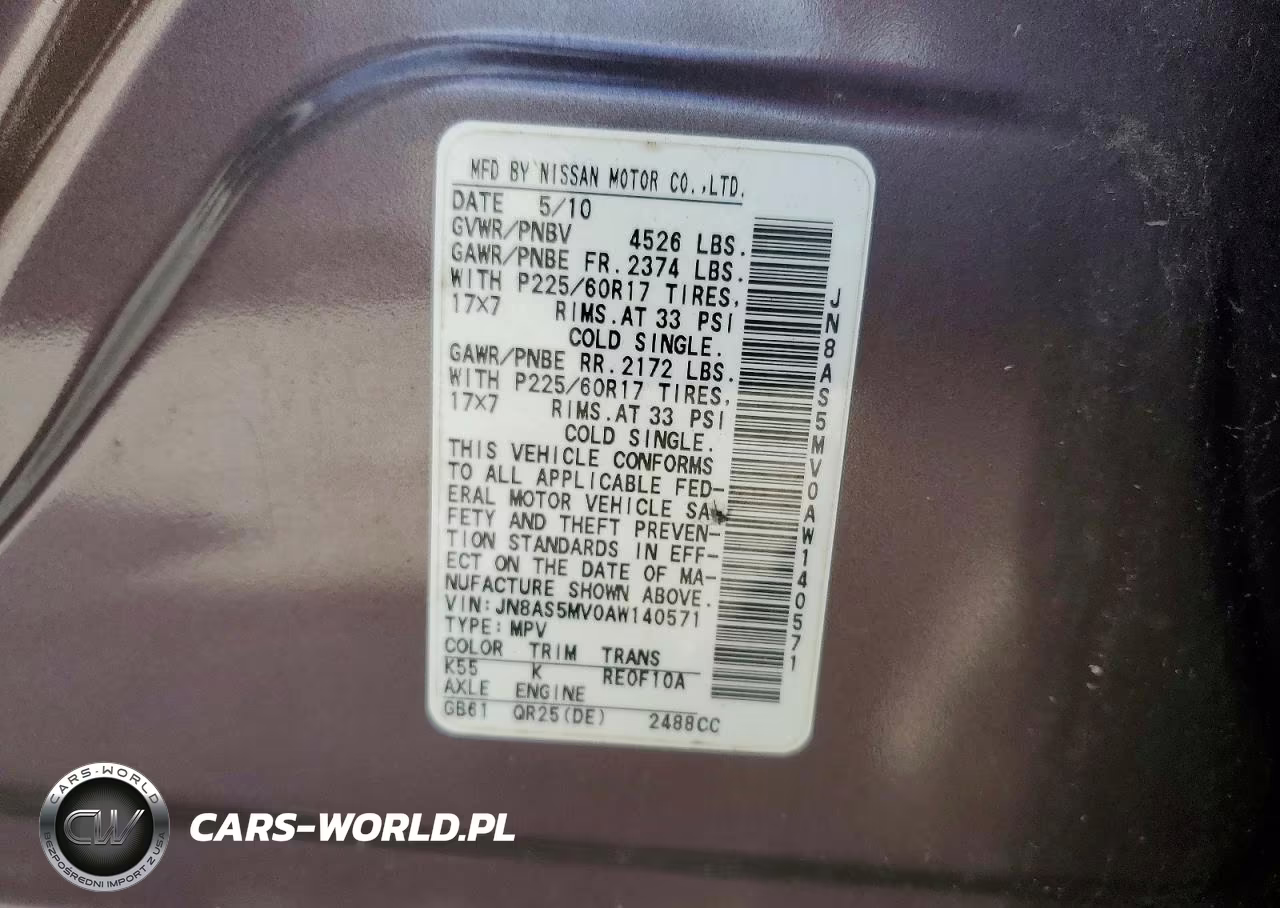 2010 Nissan Rogue S VIN:JN8AS5MV0AW140571 - 13