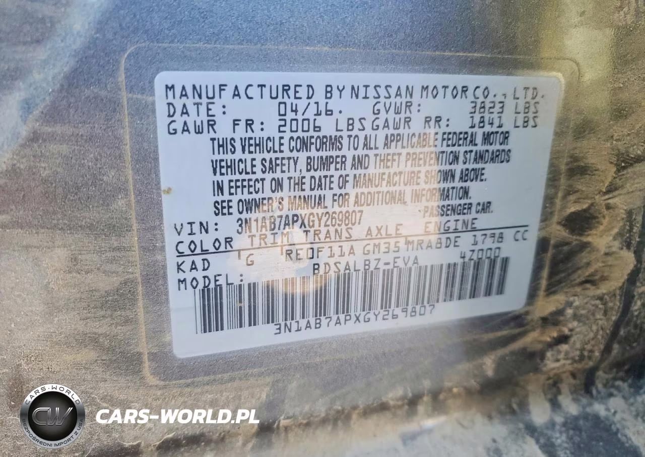 2016 Nissan Sentra S VIN:3N1AB7APXGY269807 - 12
