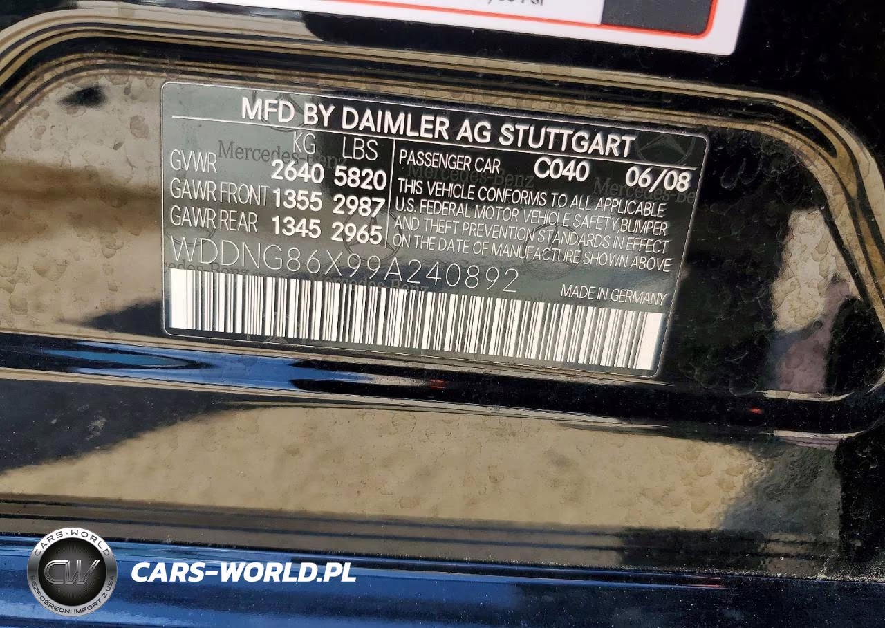 2009 Mercedes-Benz S 550 4Matic VIN:WDDNG86X99A240892 - 12