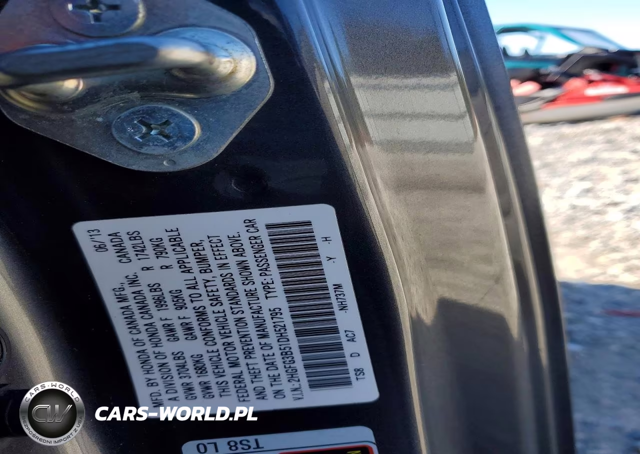 HONDA CIVIC LX VIN:2HGFG3B51DH521795 - 12