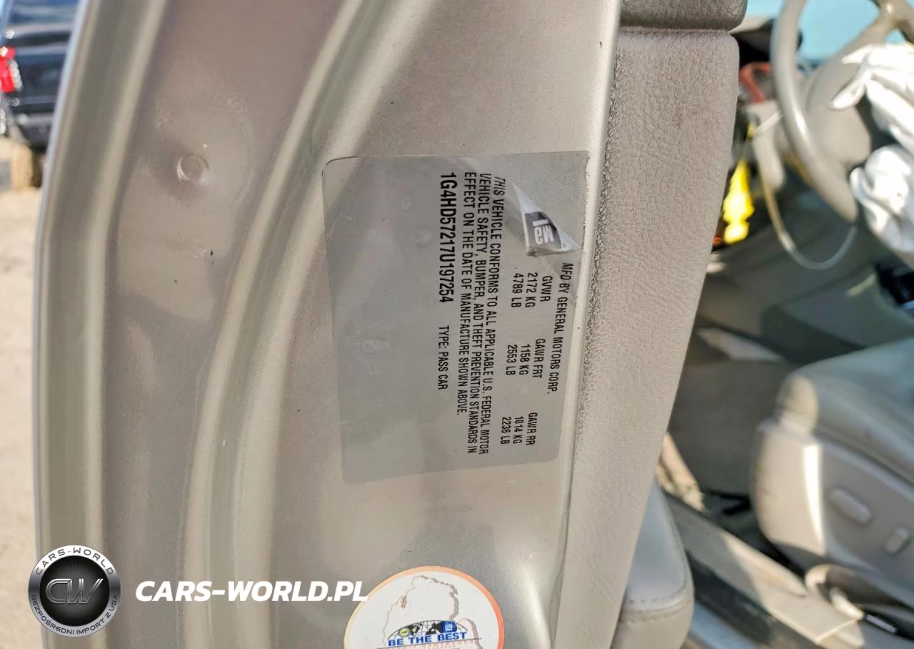 2007 Buick Lucerne Cxl VIN:1G4HD57217U197254 - 13